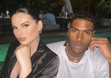 Illustratie voor: Famke Louise en Denzel onthullen het geslacht van hun baby