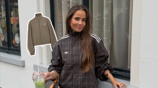 Megan Veerman in de viral Adidasset.