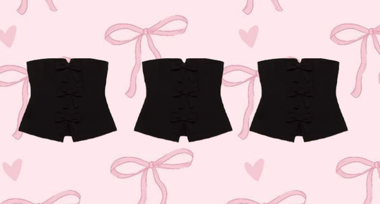 Illustratie voor: Chic en comfortabel: dit strapless bow-gilet van Costes is een must-have voor de feestdagen