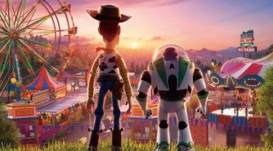 Buzz en Woody in Toy Story 4.