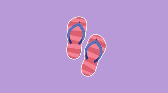 Illustratie van slippers.