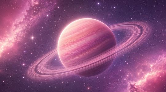 Roze planeet.