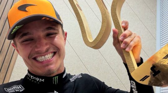 Selfie van Lando Norris.