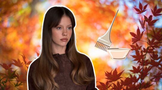 Een vrouw met Colour Melting in haar haren.