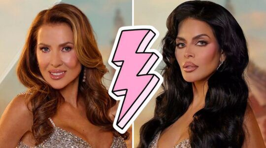 Collage van Elvira Penthesilea en Lilian Dziedzic uit de Real Housewives of Amsterdam.