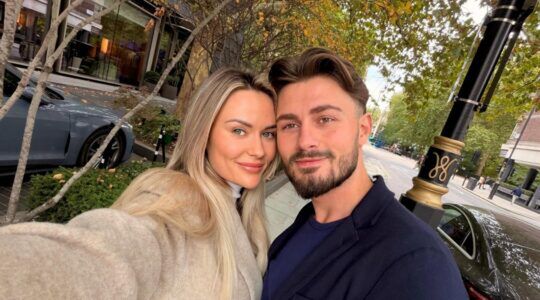 Megan Desaever en haar man.