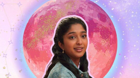 Collage van een volle maan.