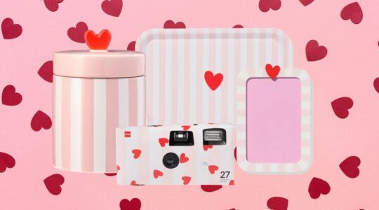 Producten uit de Valentijnscollectie van HEMA.