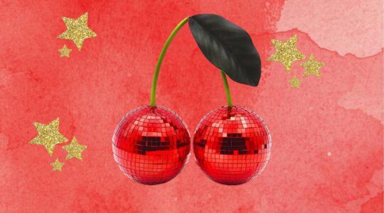 Discobal in de vorm van een kers.