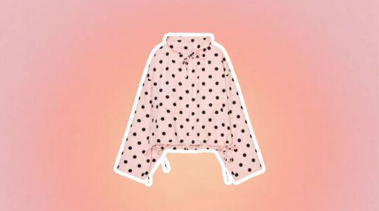 De polka dot jas van de Zara.