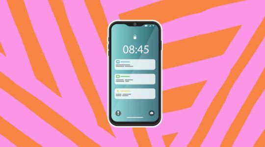 Illustratie van een smartphone.