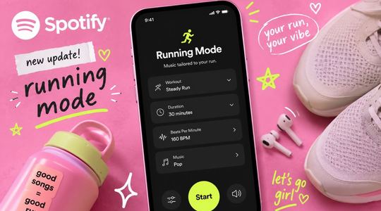 Spotify Running Mode.