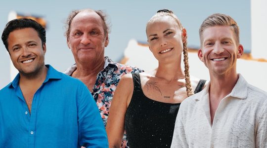 Timothy, Fred, Eline en Thomas in B&B Vol Liefde.