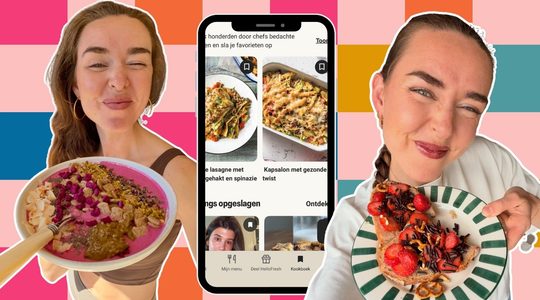 Veggilaine en de HelloFresh-app.