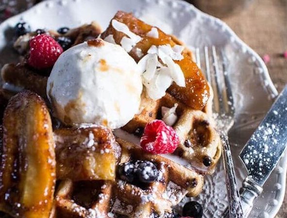 Dit is hoe je chocolate chip chocolade wafels maakt