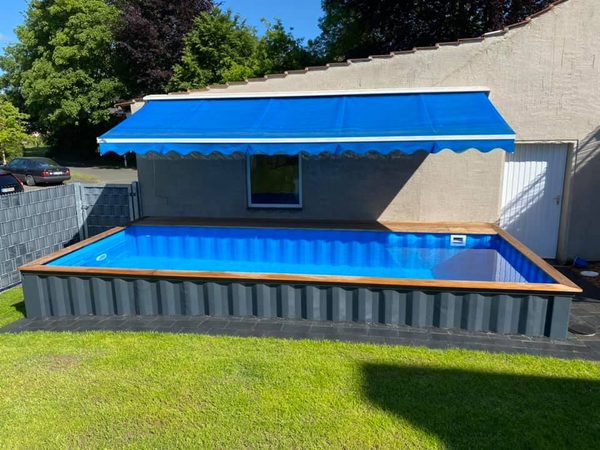 Heb jij ooit gehoord van een container zwembad in je achtertuin?