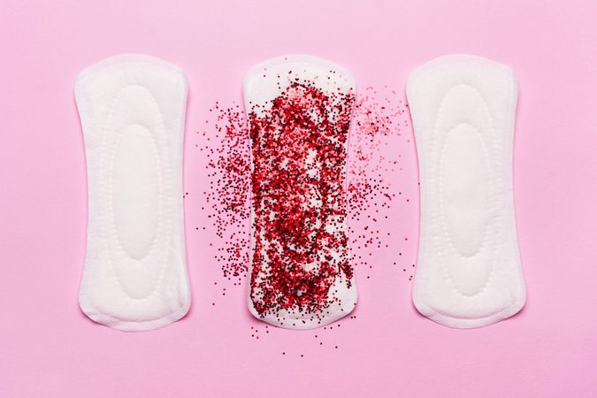 kleur-menstruatiebloed