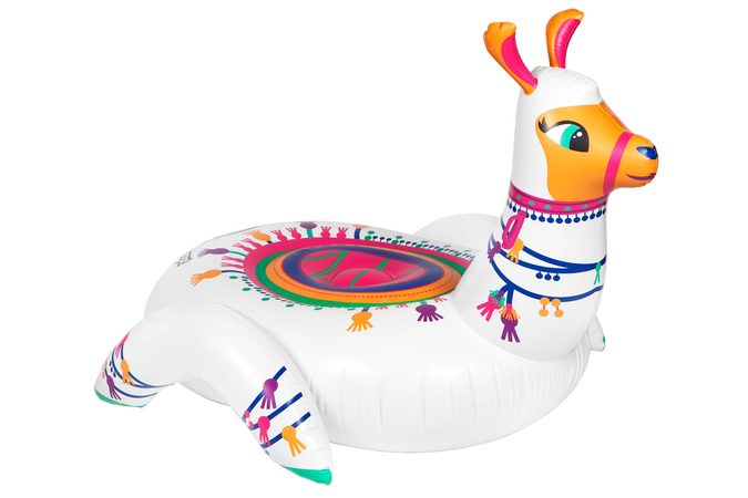 Deze zomer kun je dobberen op een alpaca luchtbed