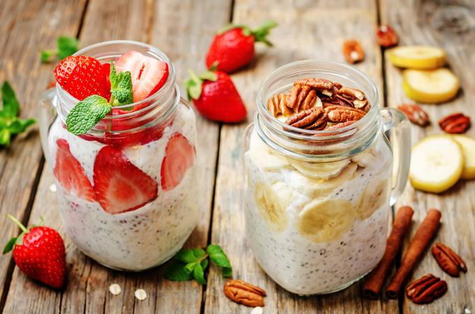 5 tijdbesparende overnight oats voor als je geen tijd hebt