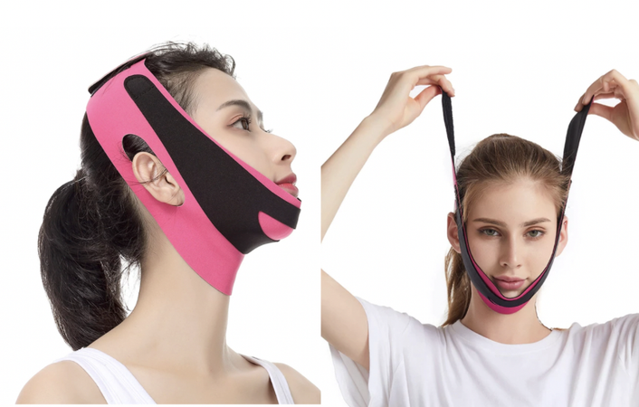 Een strakke kaaklijn is binnen handbereik met deze hilarische onderkin trainer