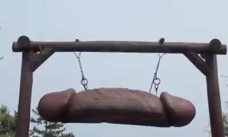 Er bestaat een pretpark dat vol staat met piemels
