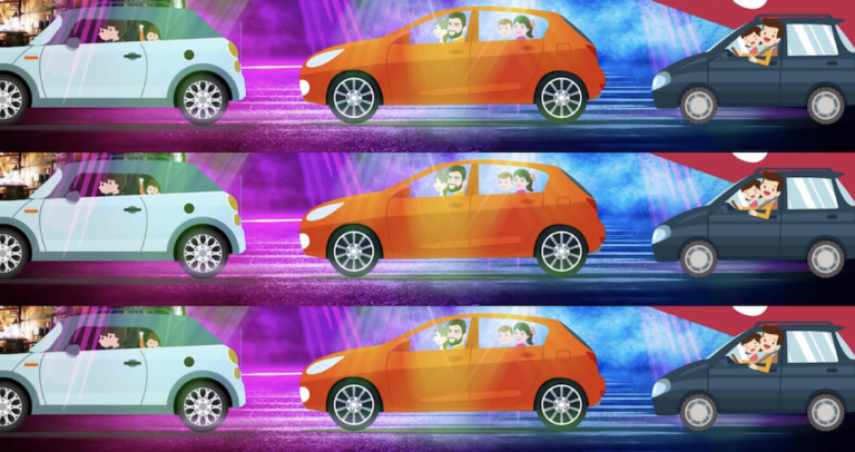 Bij deze disco drive thru kun je in deze tijd t&oacute;ch een feestje bouwen (maar dan vanuit je auto)
