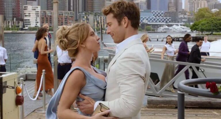 Sydney Sweeney en Glenn Powell spelen samen in Anyone But You.