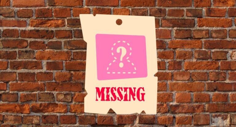 Missing poster aan de muur.