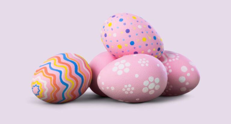Chocolade paaseitjes.