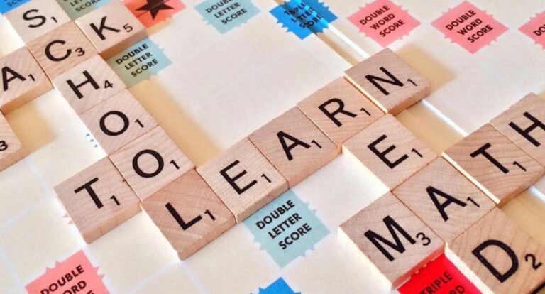 Scrabble bordspel.