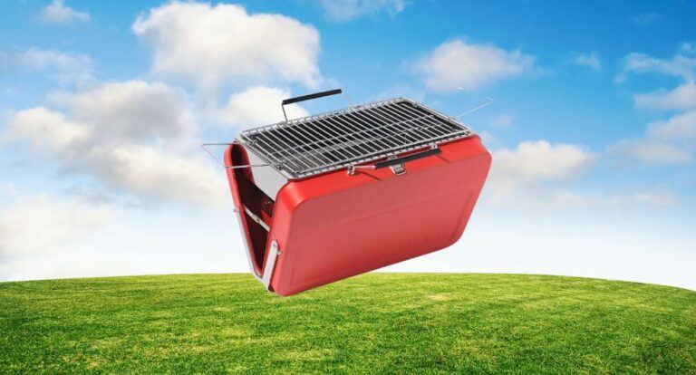 Foto van de opvouwbare barbecue van HEMA.