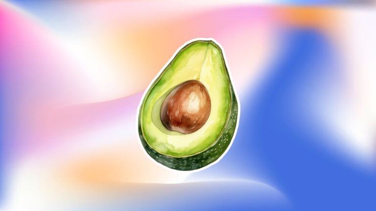 Illustratie van een avocado.