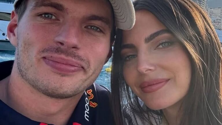 Selfie van Kelly en Max Verstappen.