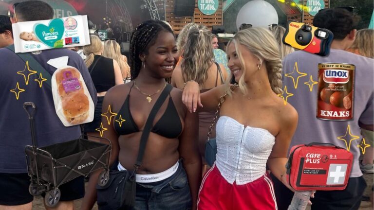 twee meiden op festivals