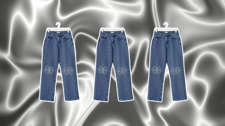 De jeans van Gina Tricot.