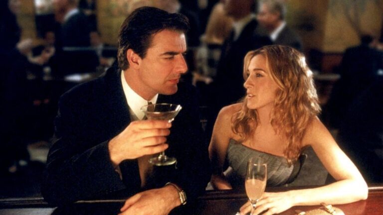 carrie en mr big samen aan tafel