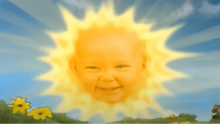 De zon van de Teletubbies