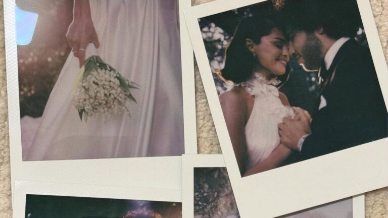 Foto's van de bruiloft van Selena Gomez en Benny Blanco.