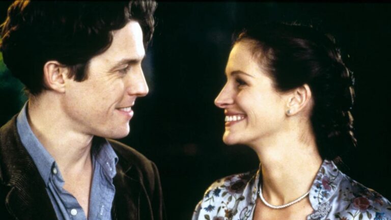 Julia Roberts en Hugh Grant in Noting Hill.