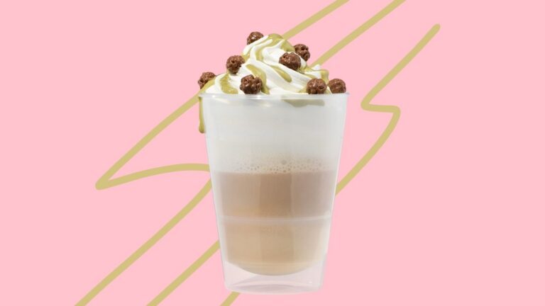 De latte macchiato pistache van HEMA.