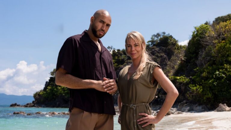 Nicolette Kluijver en Edson da Gra&ccedil;a in Expeditie Robinson.
