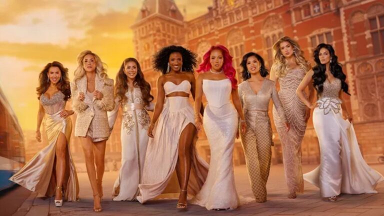 Foto van de cast van The Real Housewives of Amsterdam.