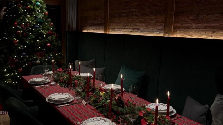 Een kerstdiner.