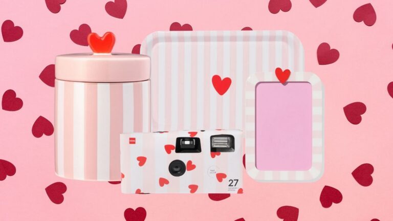 Producten uit de Valentijnscollectie van HEMA.