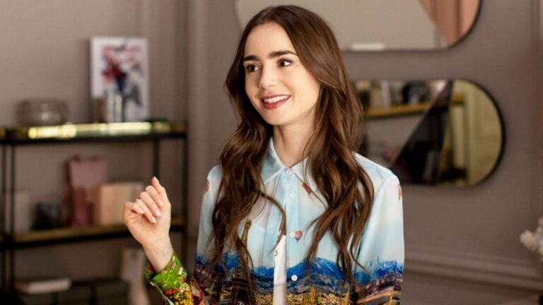 Lily Collins in Emily in Paris.