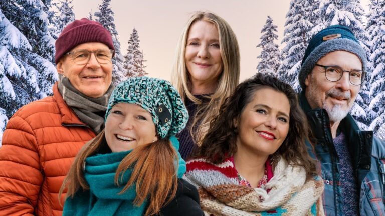 Hans, Elsje, Monique, Claudia en Robin uit Winter Vol Liefde.