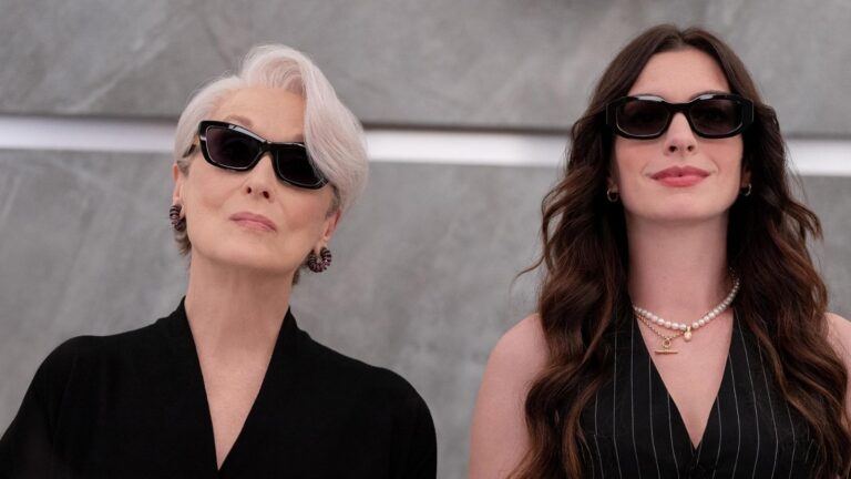Miranda en Andy in The Devil Wears Prada 2.