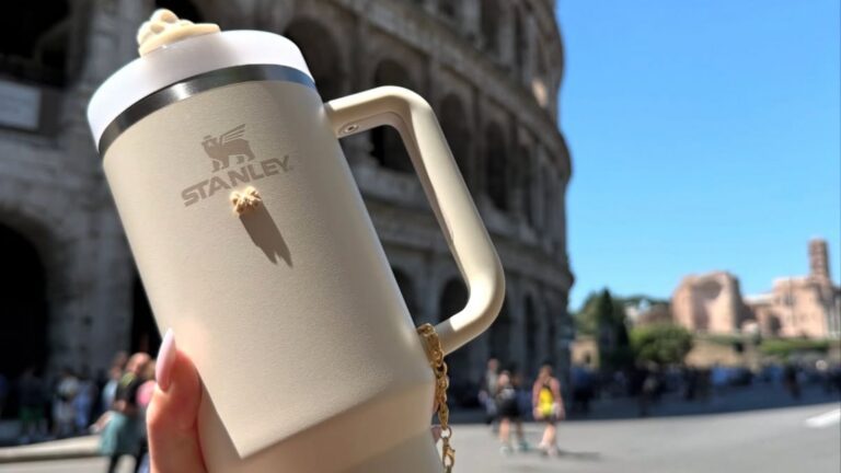 Beige Stanley cup.