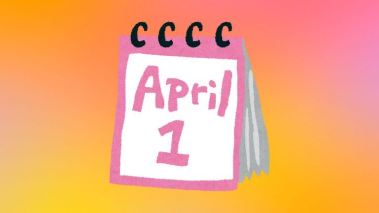 Een kalender met 1 april daarop.