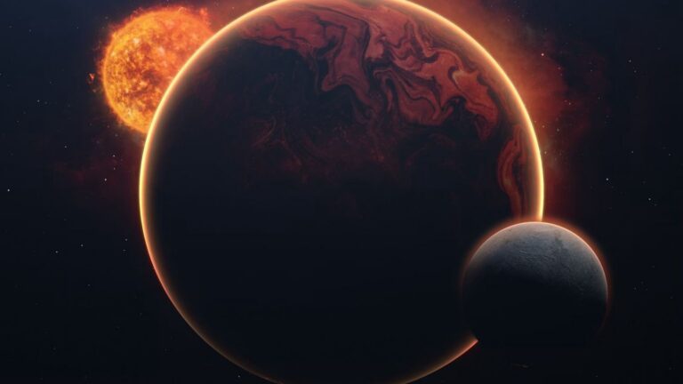 Planeten in het zonnestelsel.